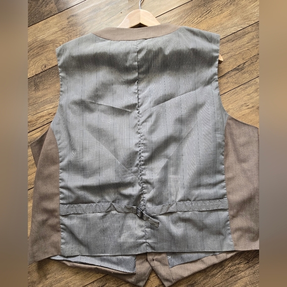 Jf J. Ferrar Tan Mens Xl Blazer And Vest Made In Vietnam - Picture 10 of 16